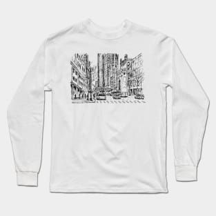 Chicago Streets Long Sleeve T-Shirt